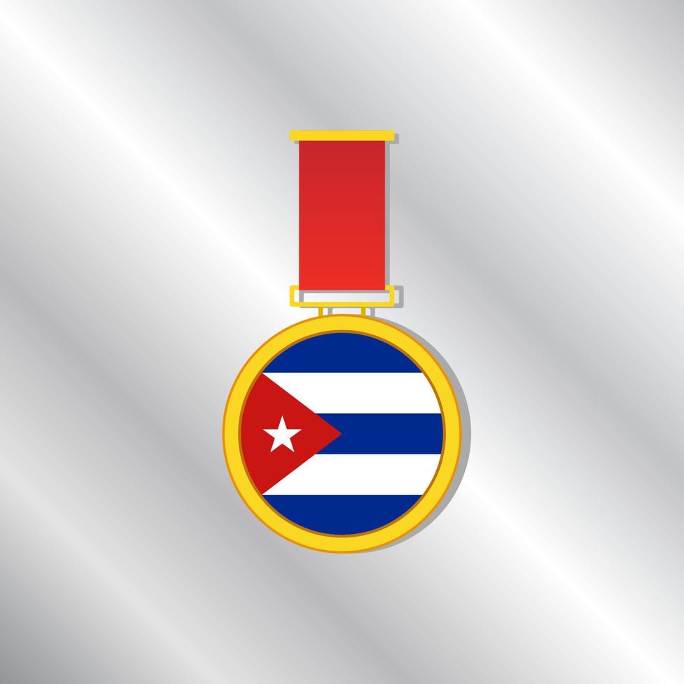 Illustration of Cuba flag Template vector