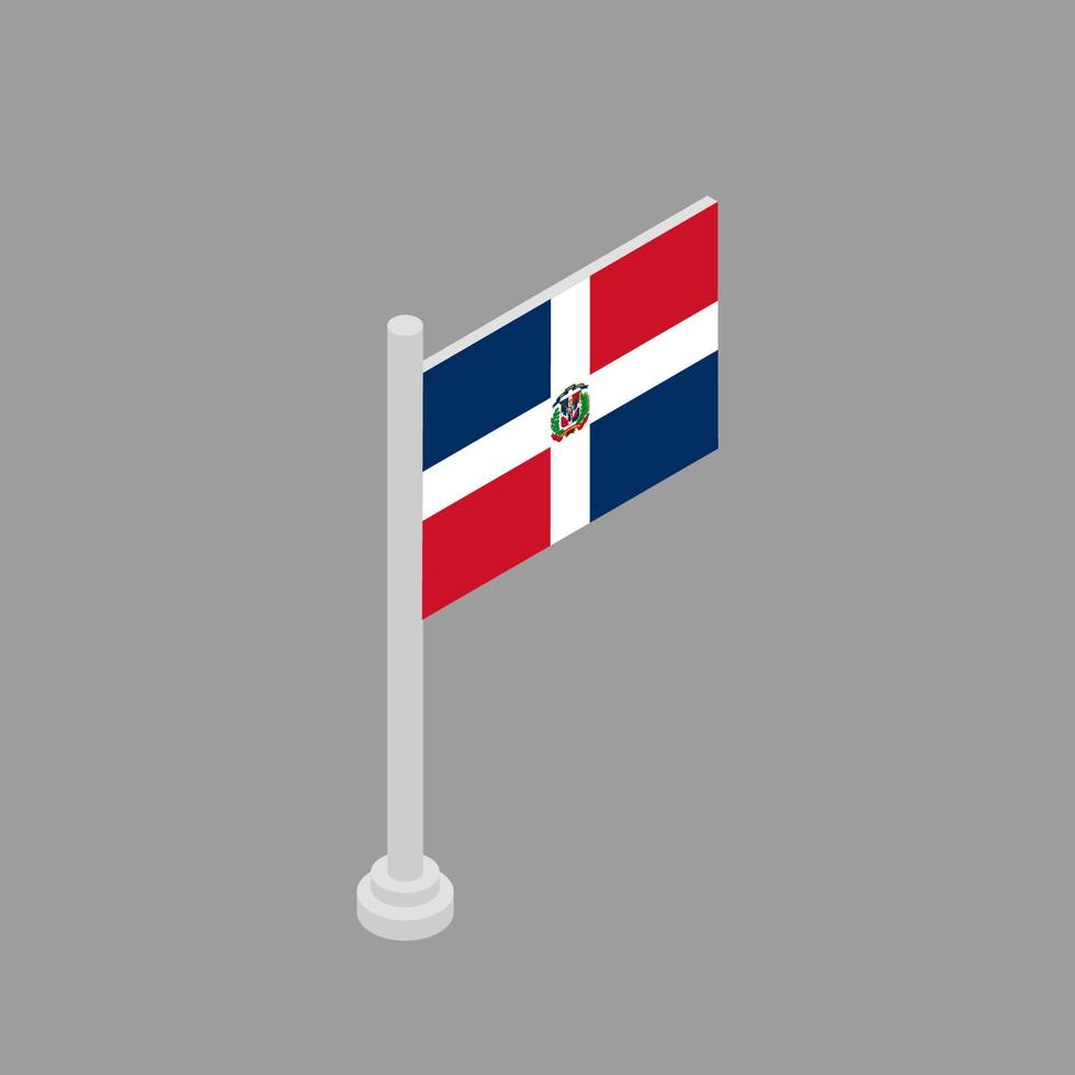 ilustración de la plantilla de la bandera de cabo verde vector