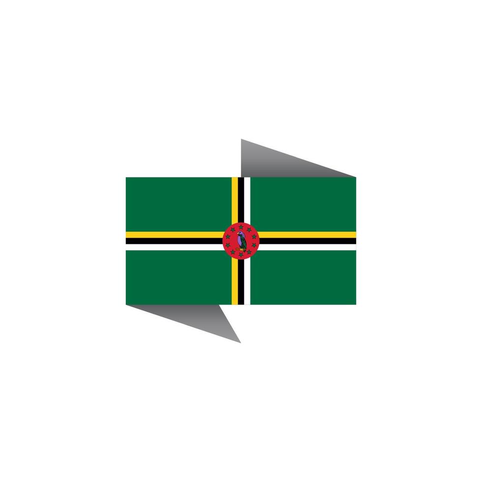 ilustración de la plantilla de la bandera de domonica vector
