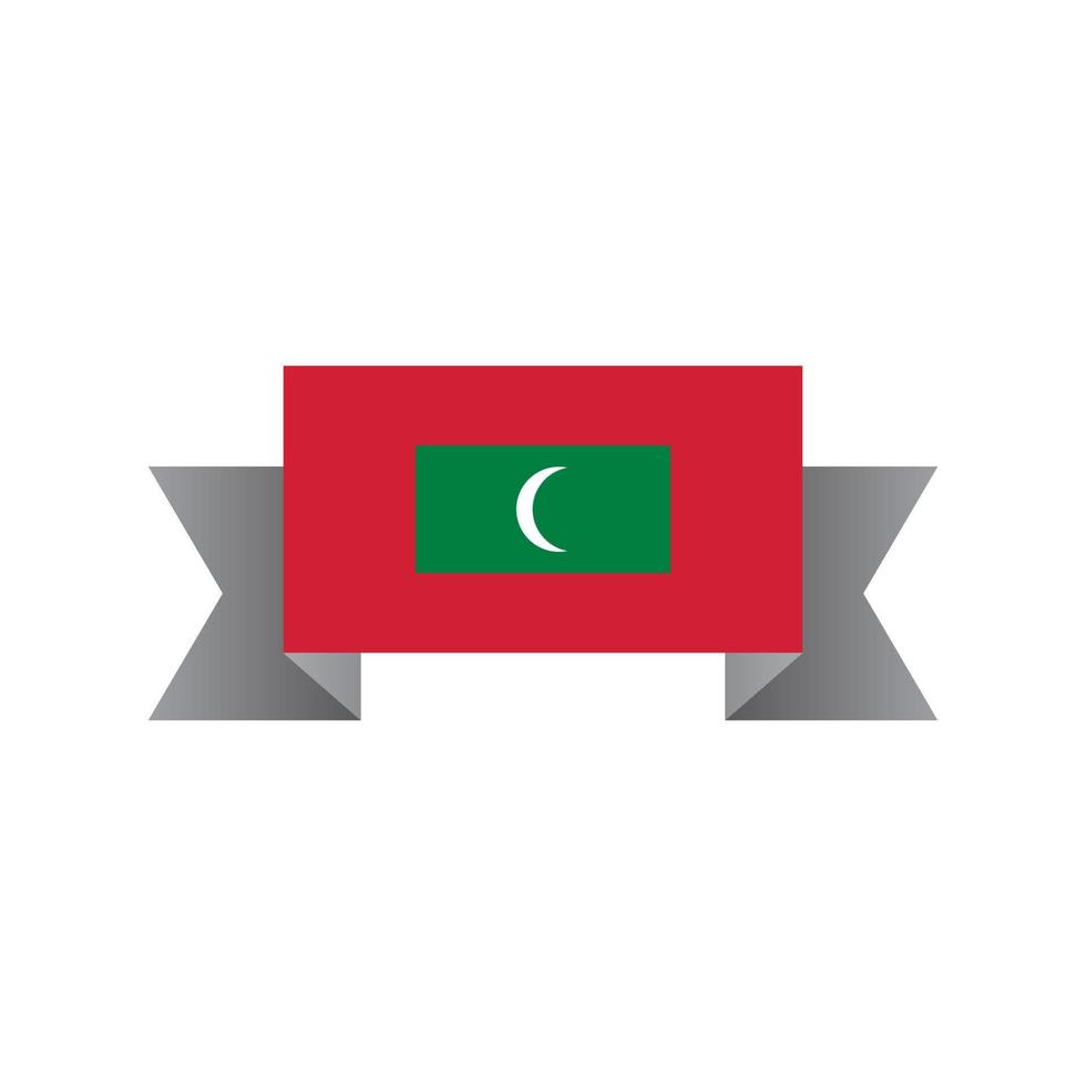 Illustration of Maldives flag Template vector