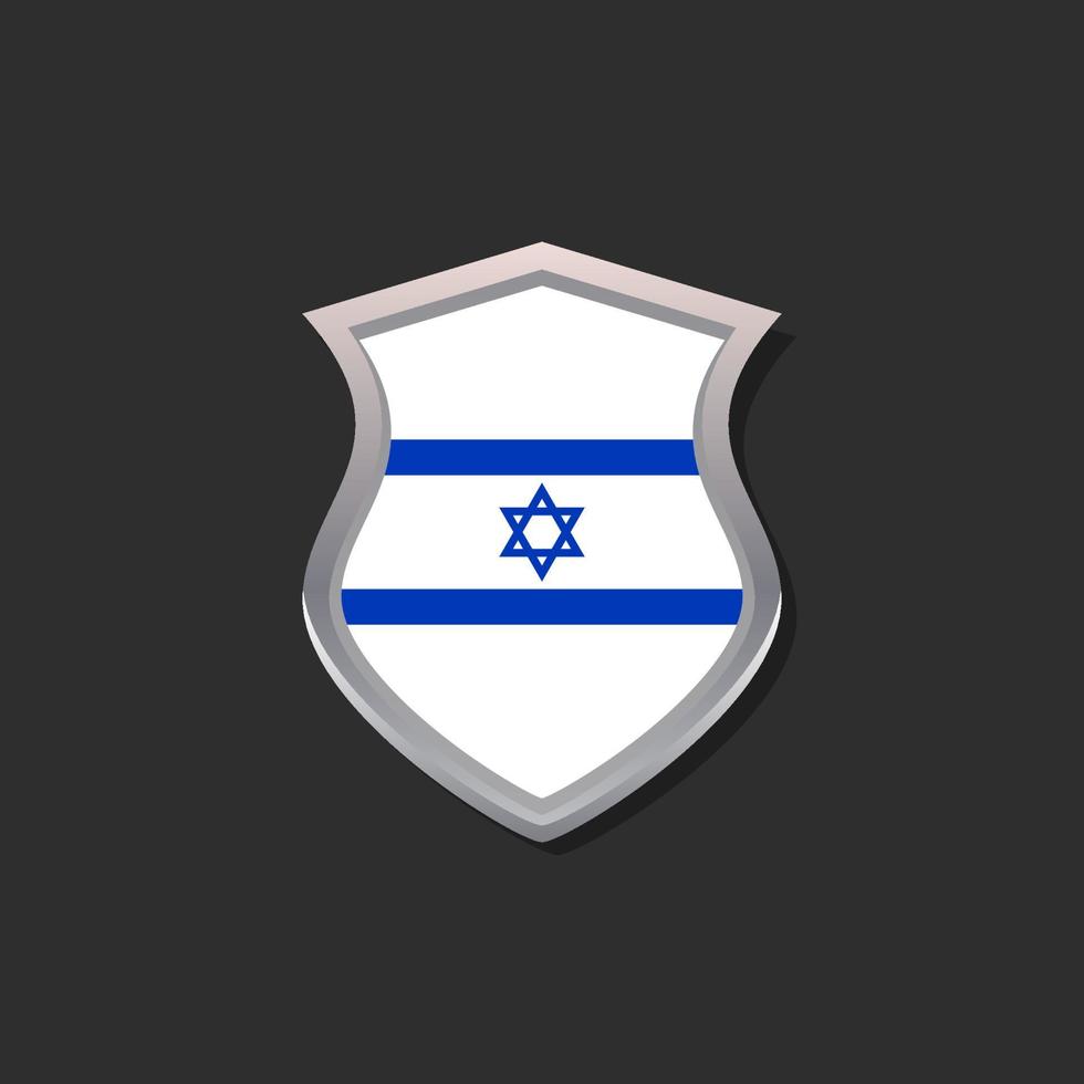 ilustración de la plantilla de la bandera de israel vector