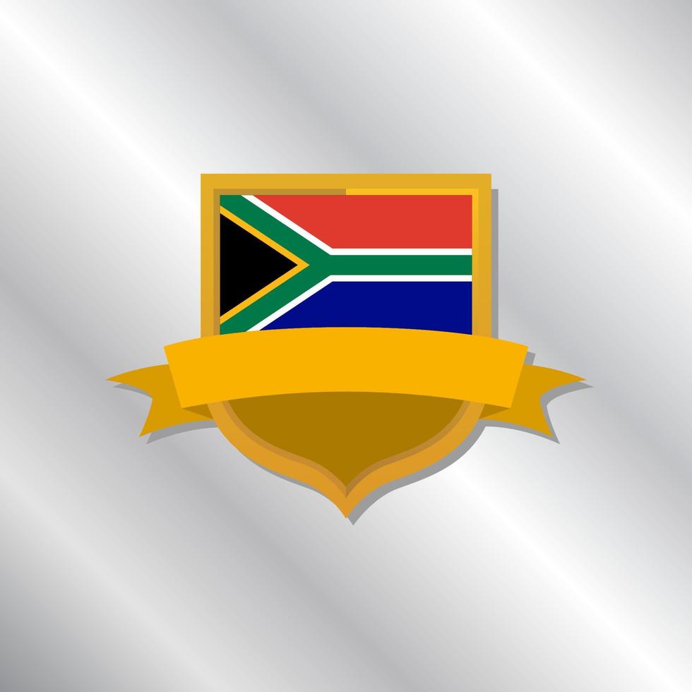 Illustration of South Africa flag Template vector