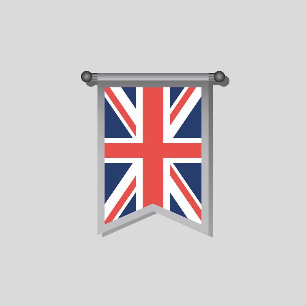 Illustration of United Kingdom flag Template vector