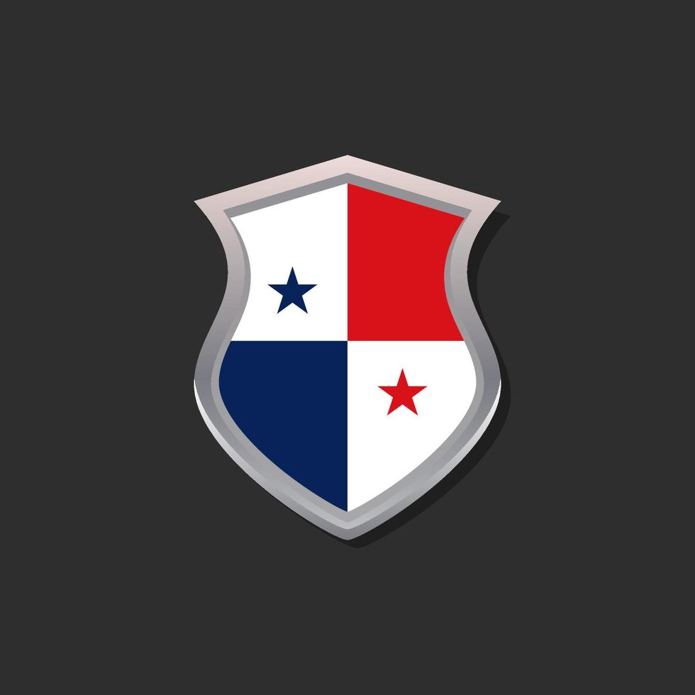 Illustration of Panama flag Template vector