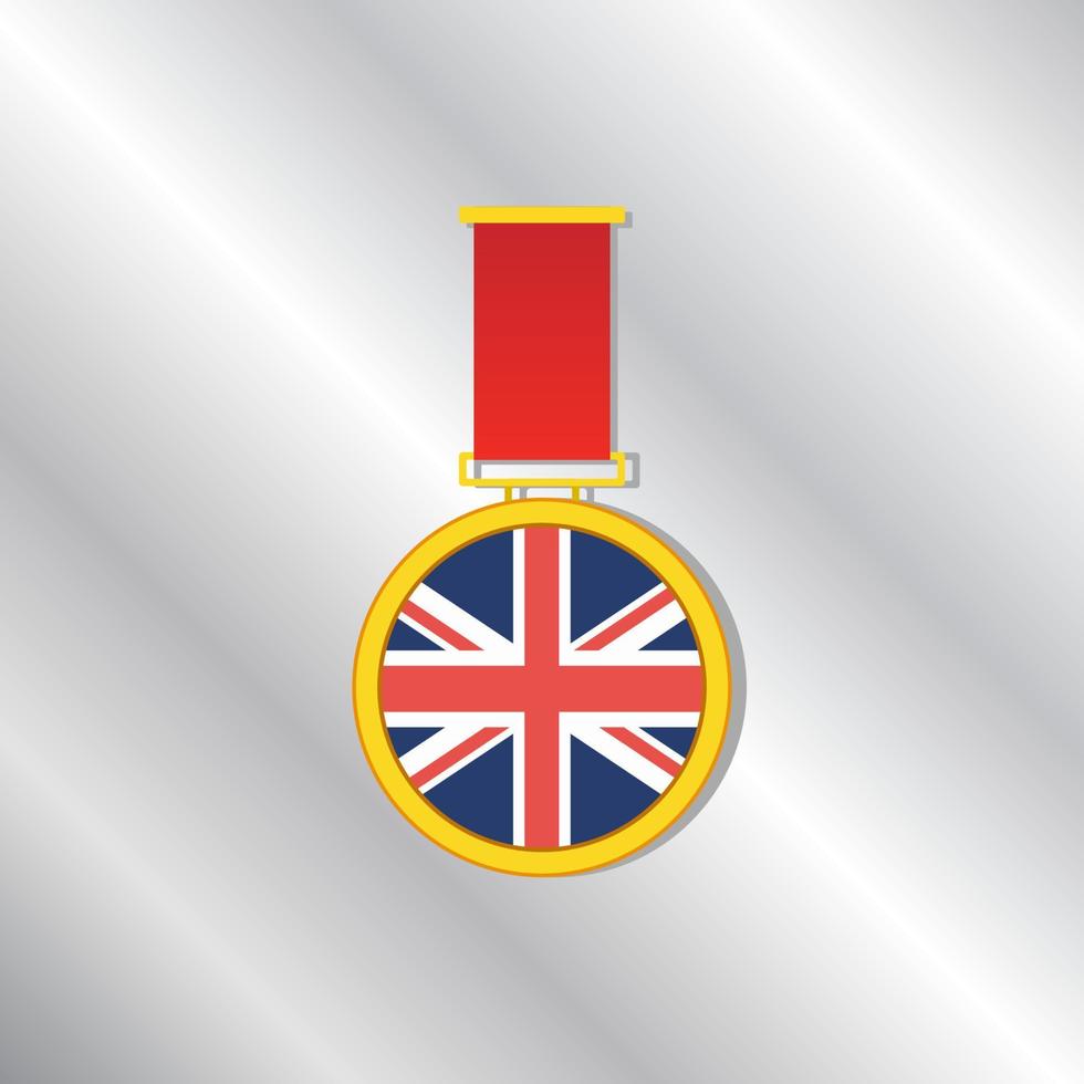 Illustration of United Kingdom flag Template vector