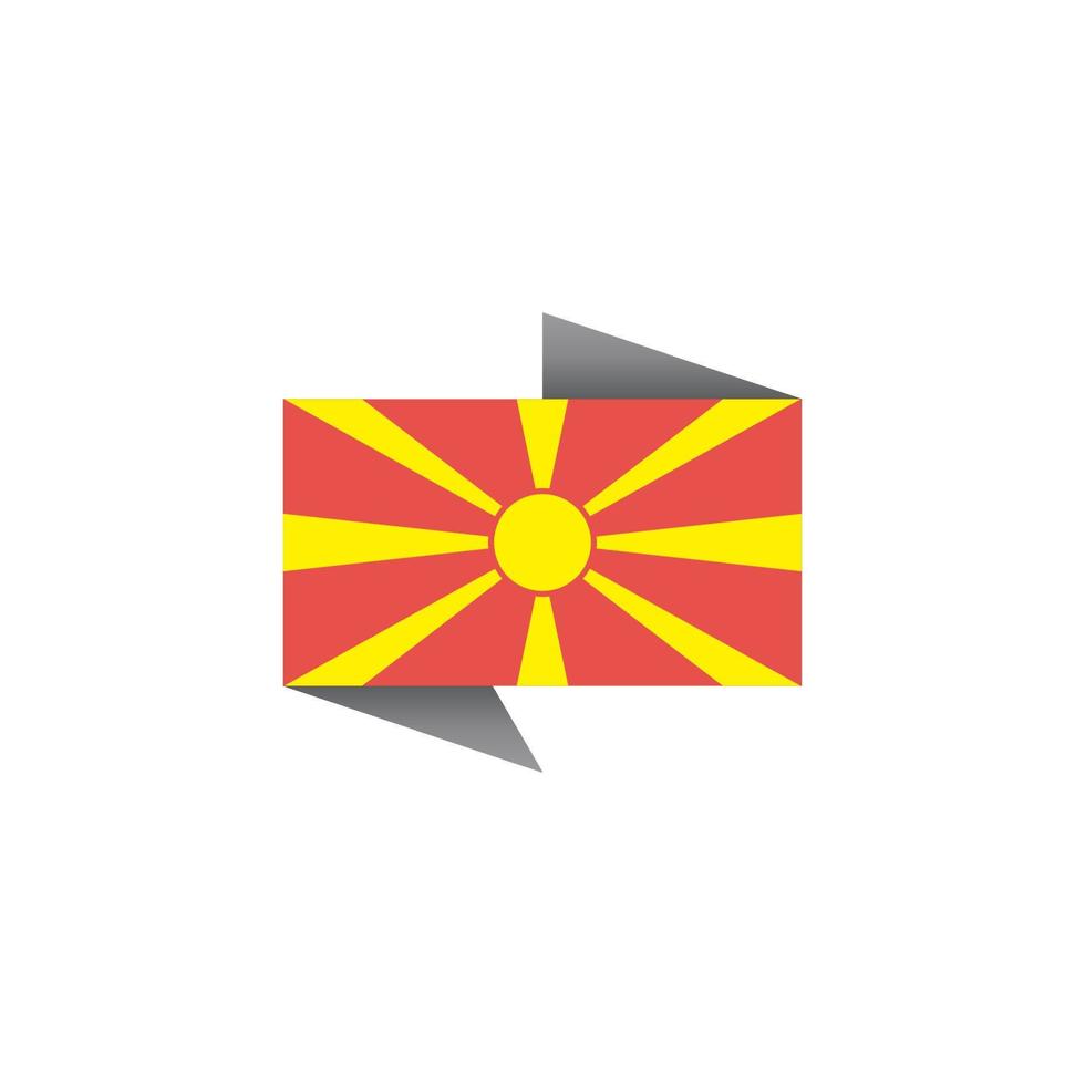 Illustration of Macedonia flag Template vector