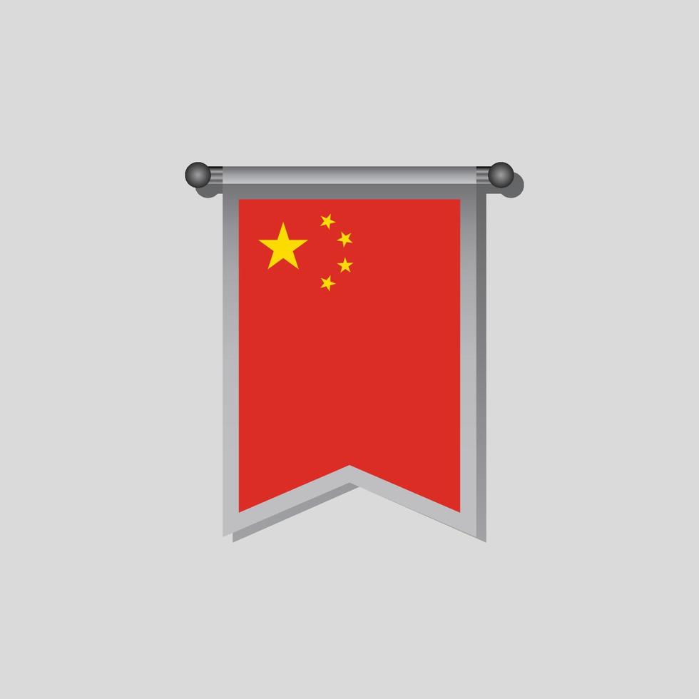 Illustration of China flag Template vector
