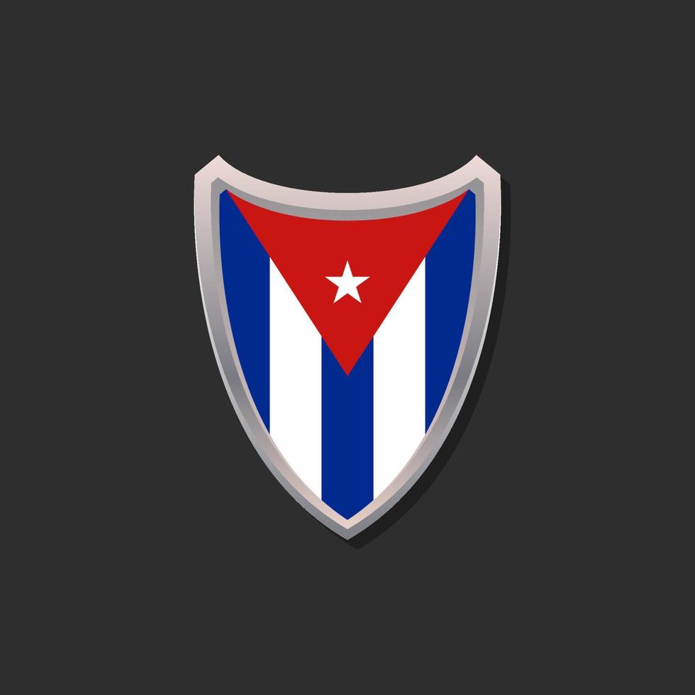 Illustration of Cuba flag Template vector