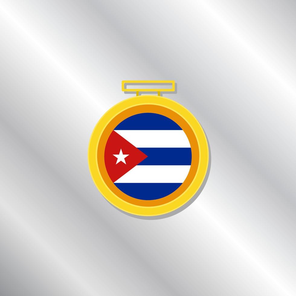 Illustration of Cuba flag Template vector