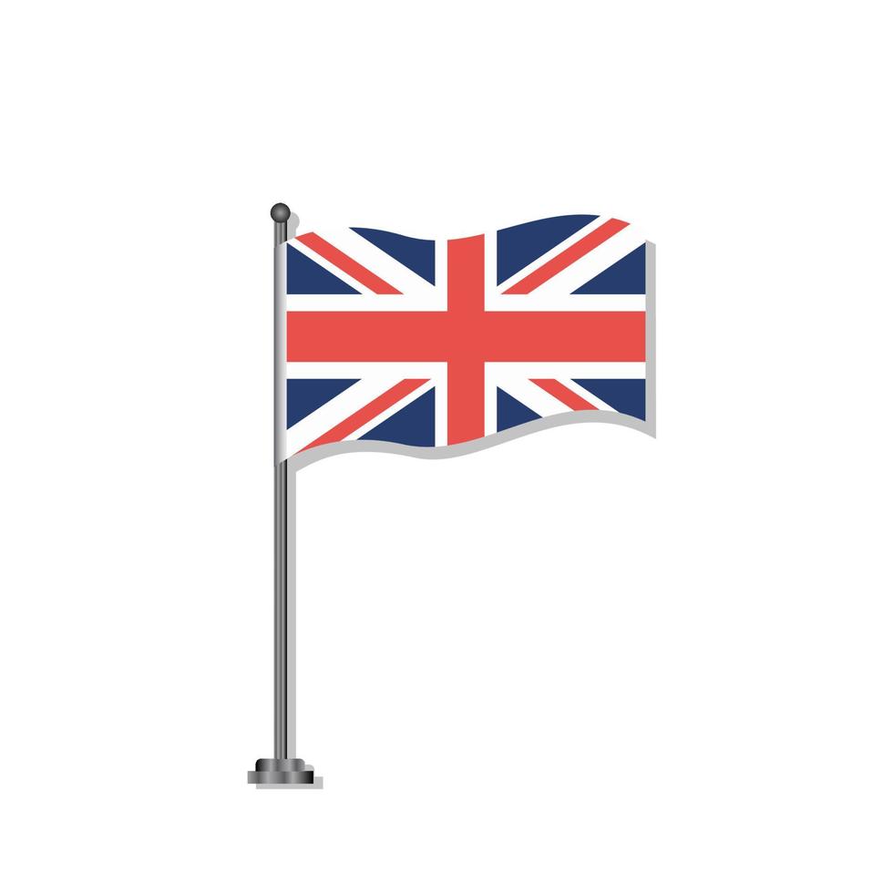 Illustration of United Kingdom flag Template vector