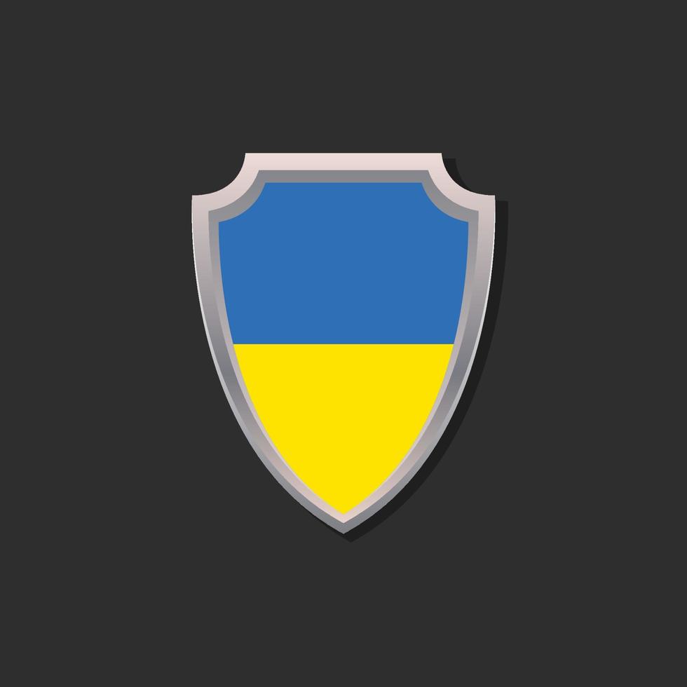 Illustration of Ukraine flag Template vector
