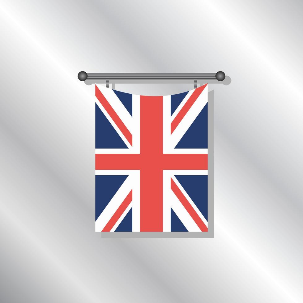Illustration of United Kingdom flag Template vector