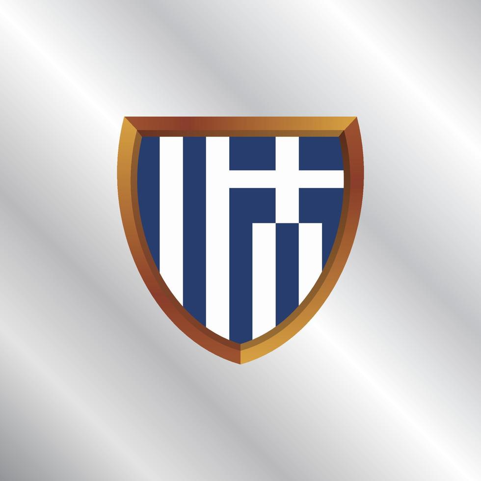 Illustration of Greece flag Template vector