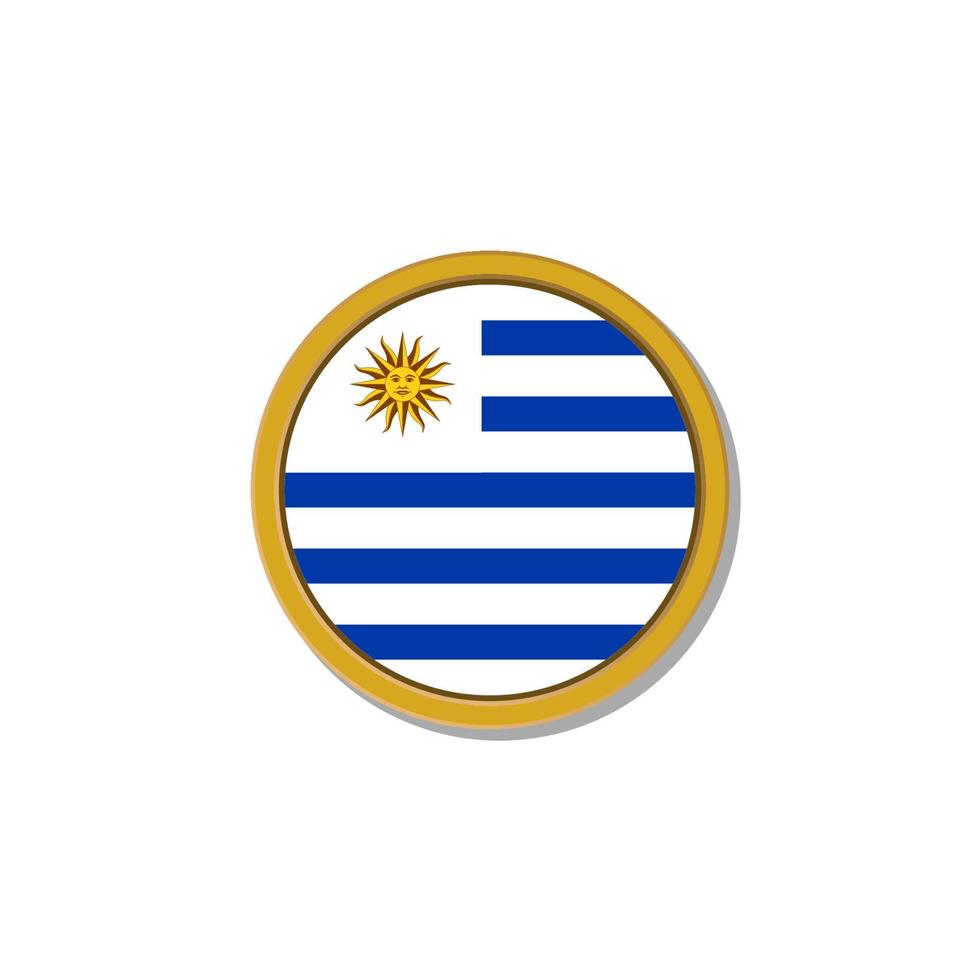 Illustration of Uruguay flag Template vector