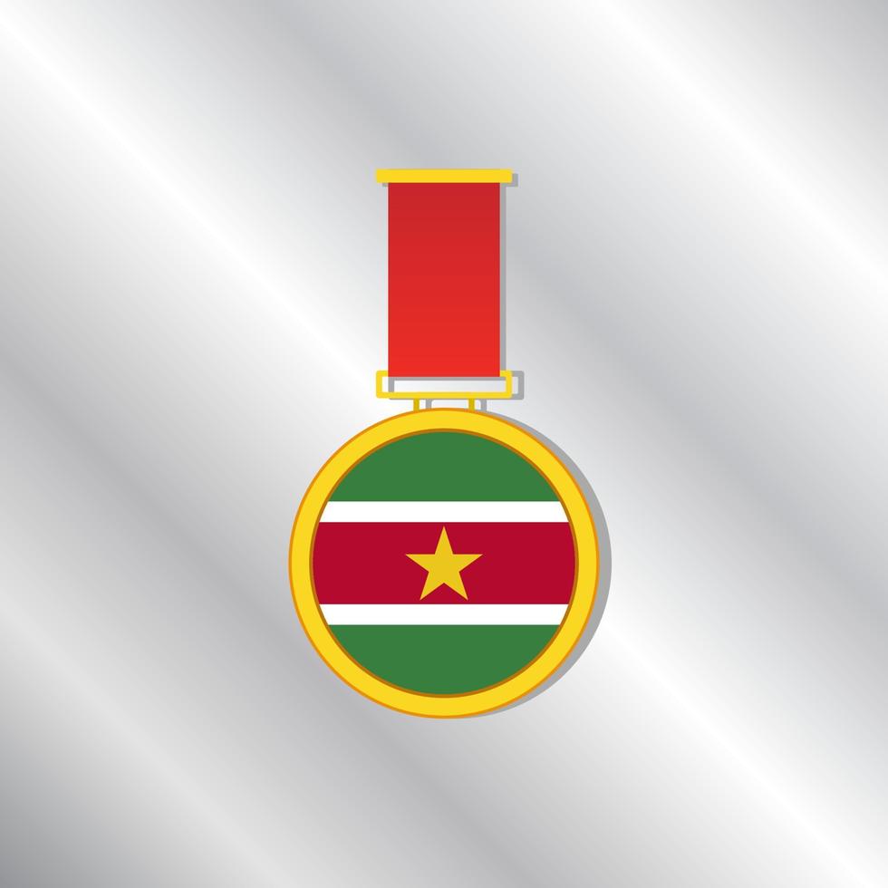 Illustration of Suriname flag Template vector