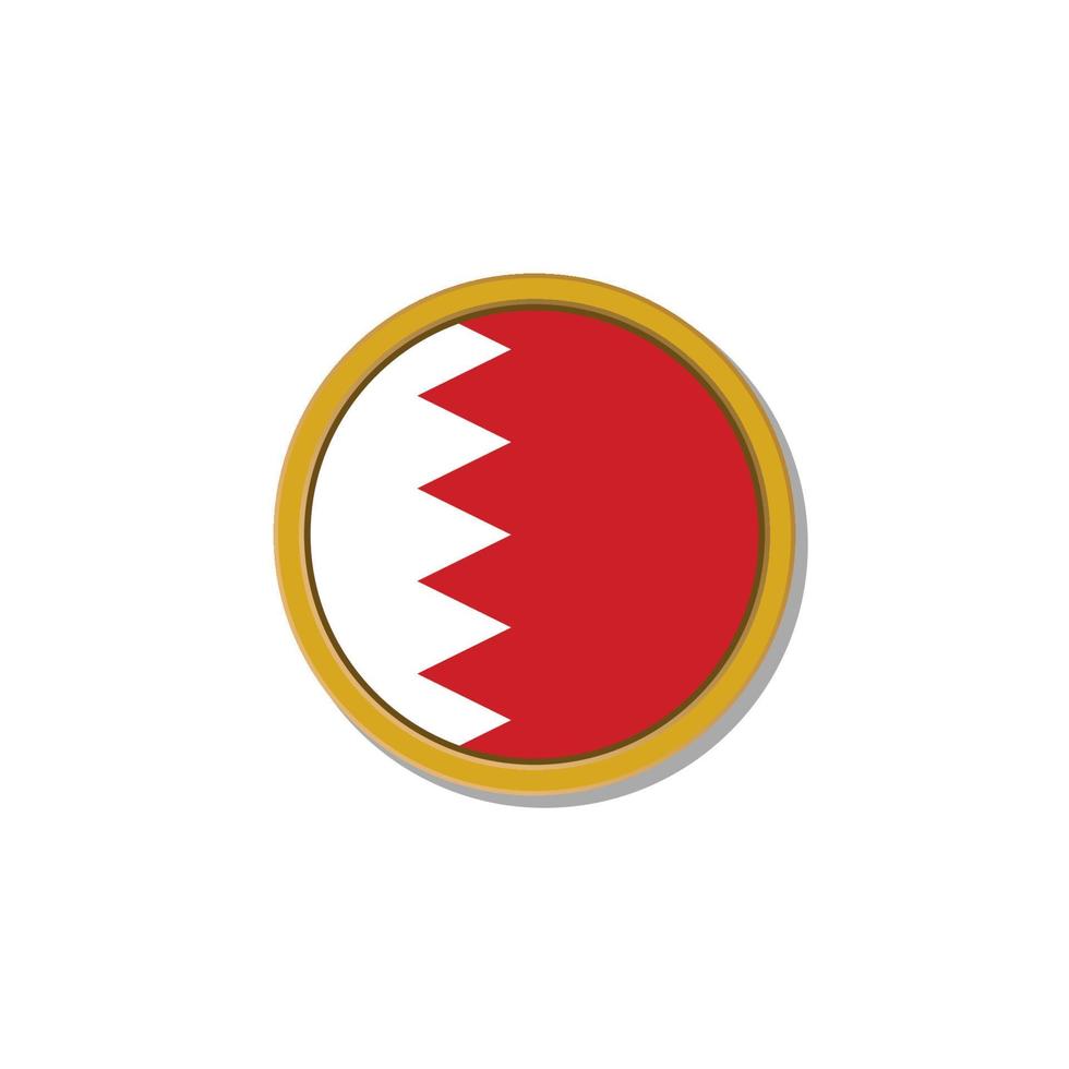 ilustración de la plantilla de la bandera de bahrein vector