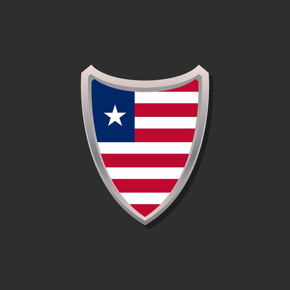 Illustration of Liberia flag Template vector