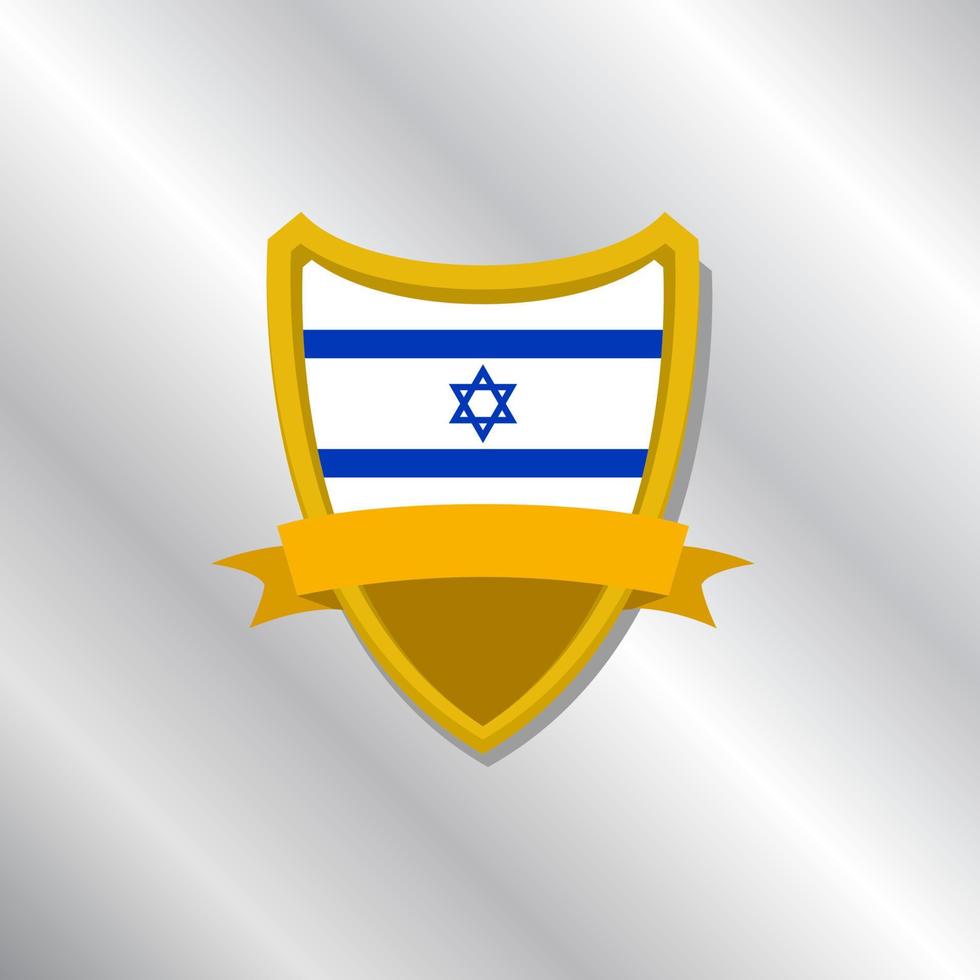 Illustration of Israel flag Template vector