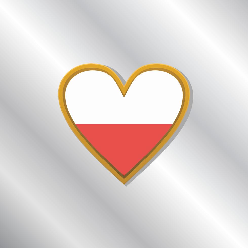 Illustration of Poland flag Template vector