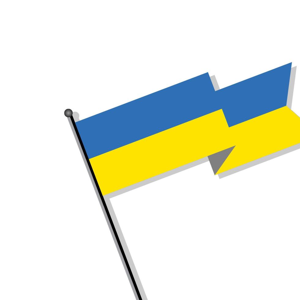 Illustration of Ukraine flag Template vector