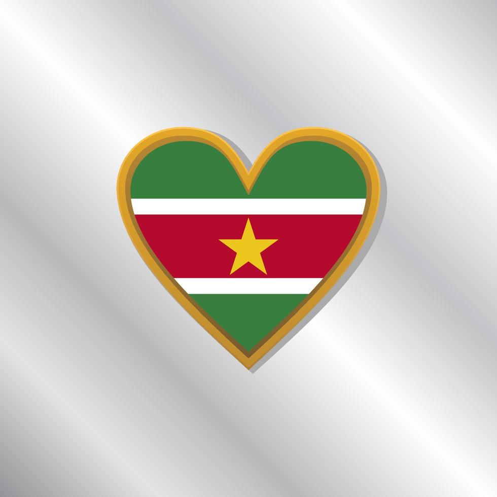 ilustración de la plantilla de la bandera de surinam vector