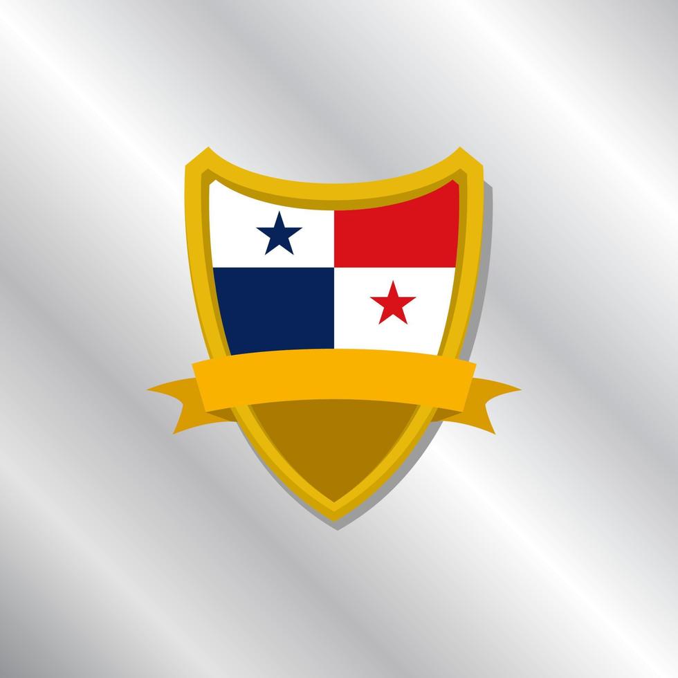 Illustration of Panama flag Template vector