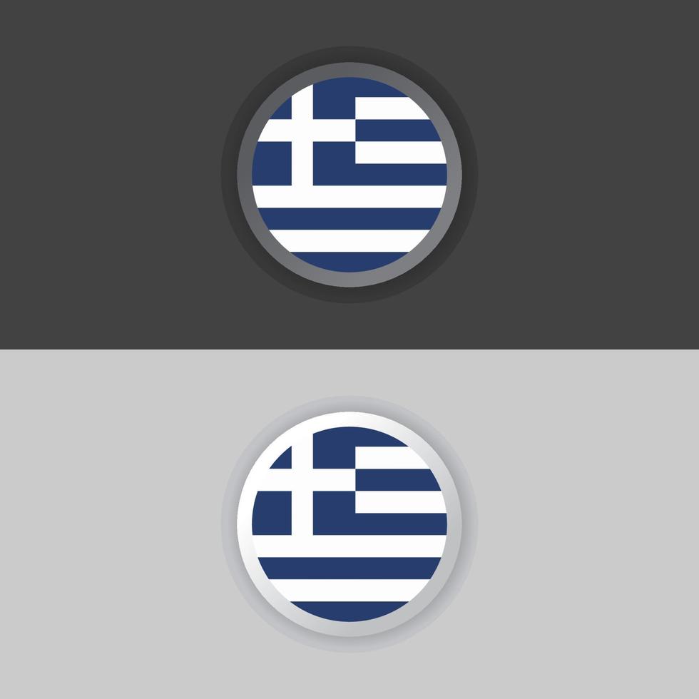 ilustración de la plantilla de la bandera de grecia vector