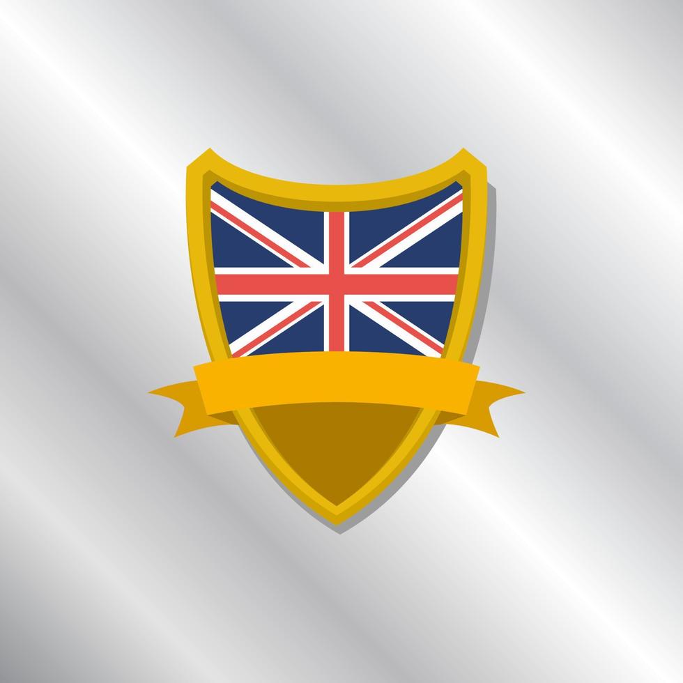 Illustration of United Kingdom flag Template vector