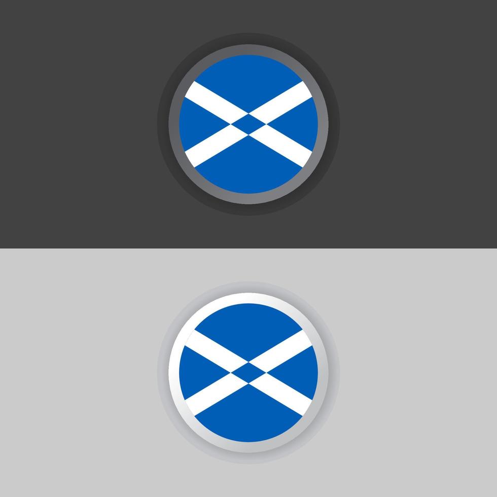 ilustración de plantilla de bandera de escocia vector