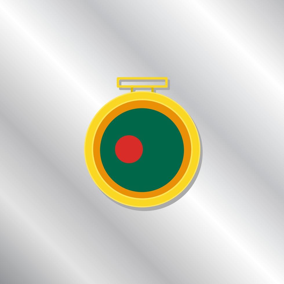 Illustration of Bangladesh flag Template vector