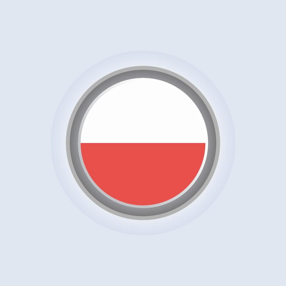 Illustration of Poland flag Template vector