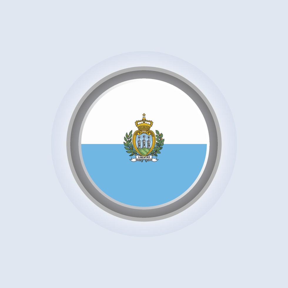 Illustration of San Marino flag Template vector