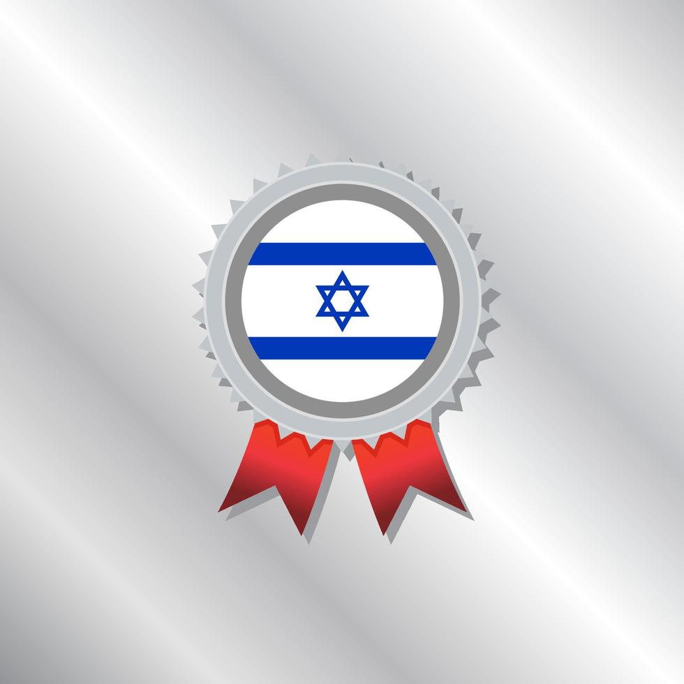 ilustración de la plantilla de la bandera de israel vector