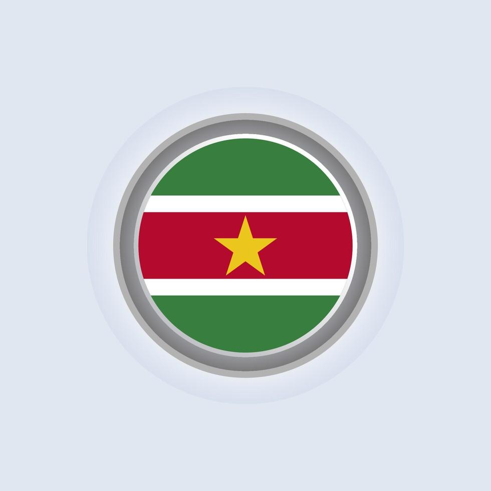 ilustración de la plantilla de la bandera de surinam vector