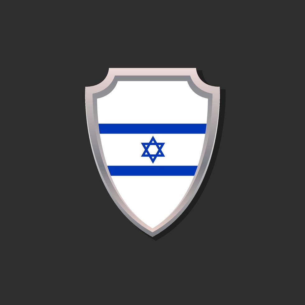 Illustration of Israel flag Template vector