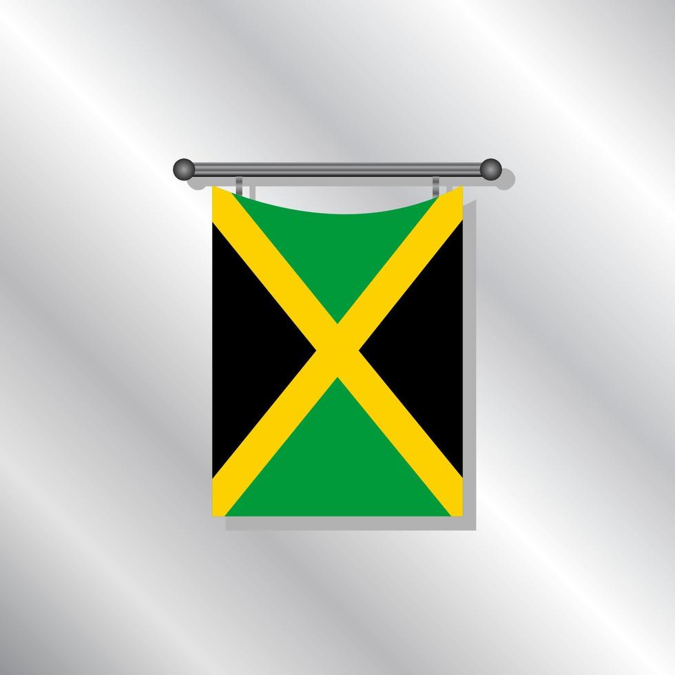 Illustration of Jamaica flag Template vector