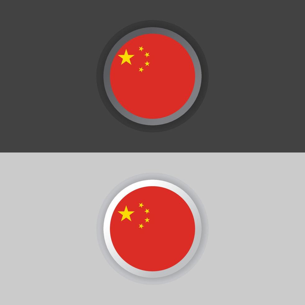 Illustration of China flag Template vector