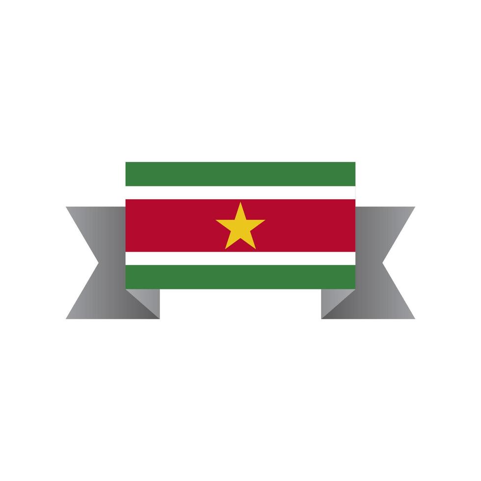 ilustración de la plantilla de la bandera de surinam vector