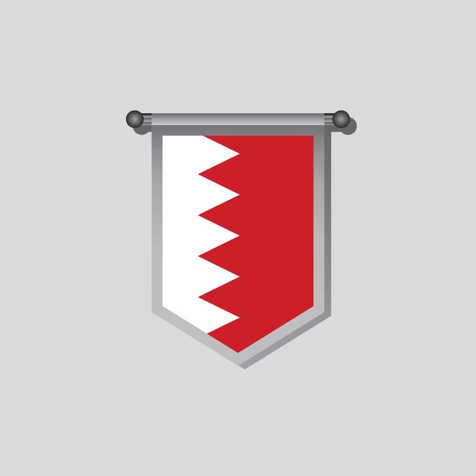 Illustration of Bahrain flag Template vector