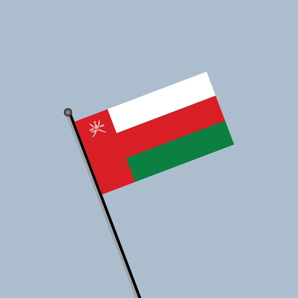 Illustration of Oman flag Template vector