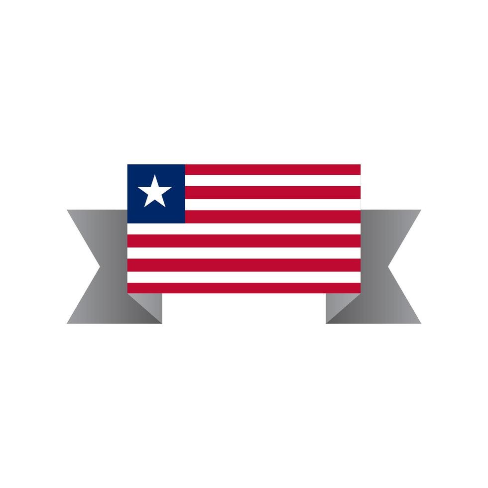 Illustration of Liberia flag Template vector