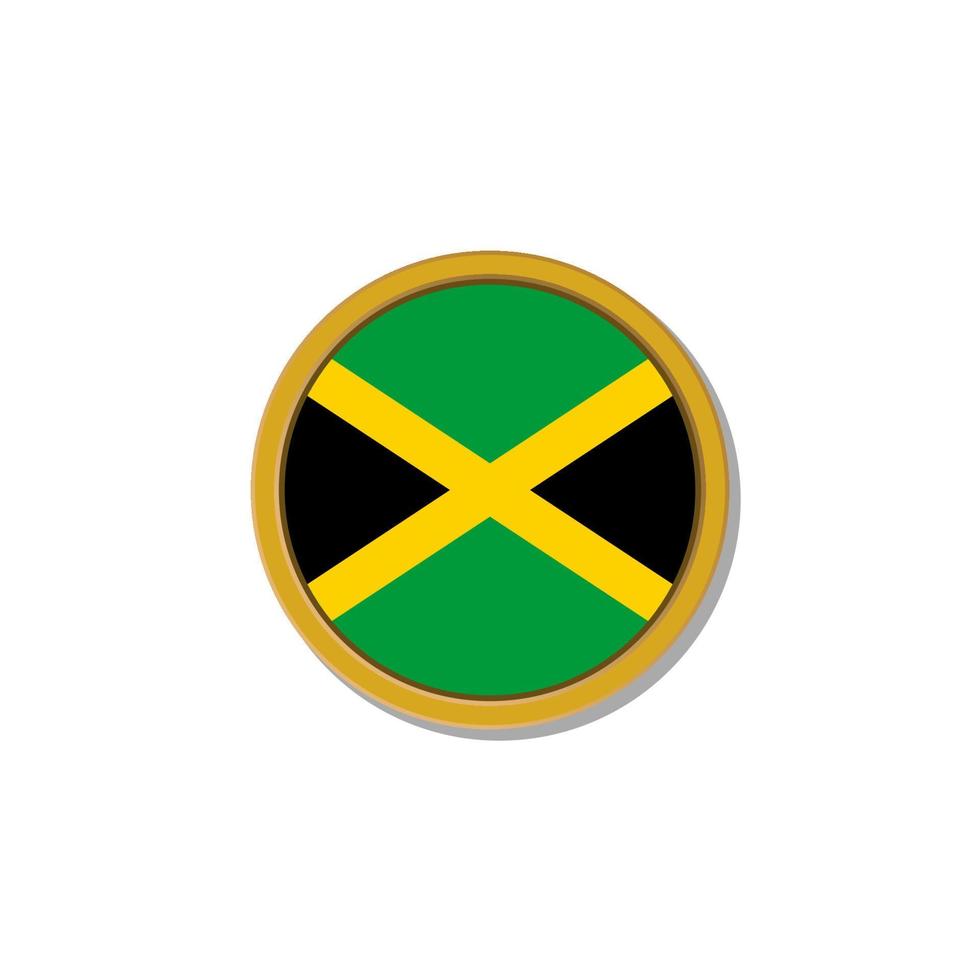 Illustration of Jamaica flag Template vector