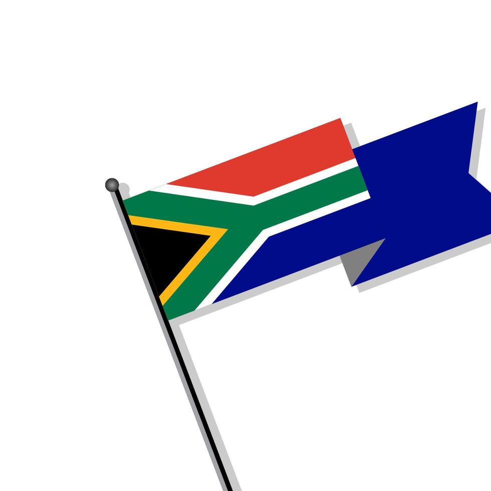 Illustration of South Africa flag Template vector