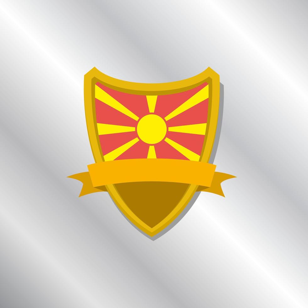 Illustration of Macedonia flag Template vector