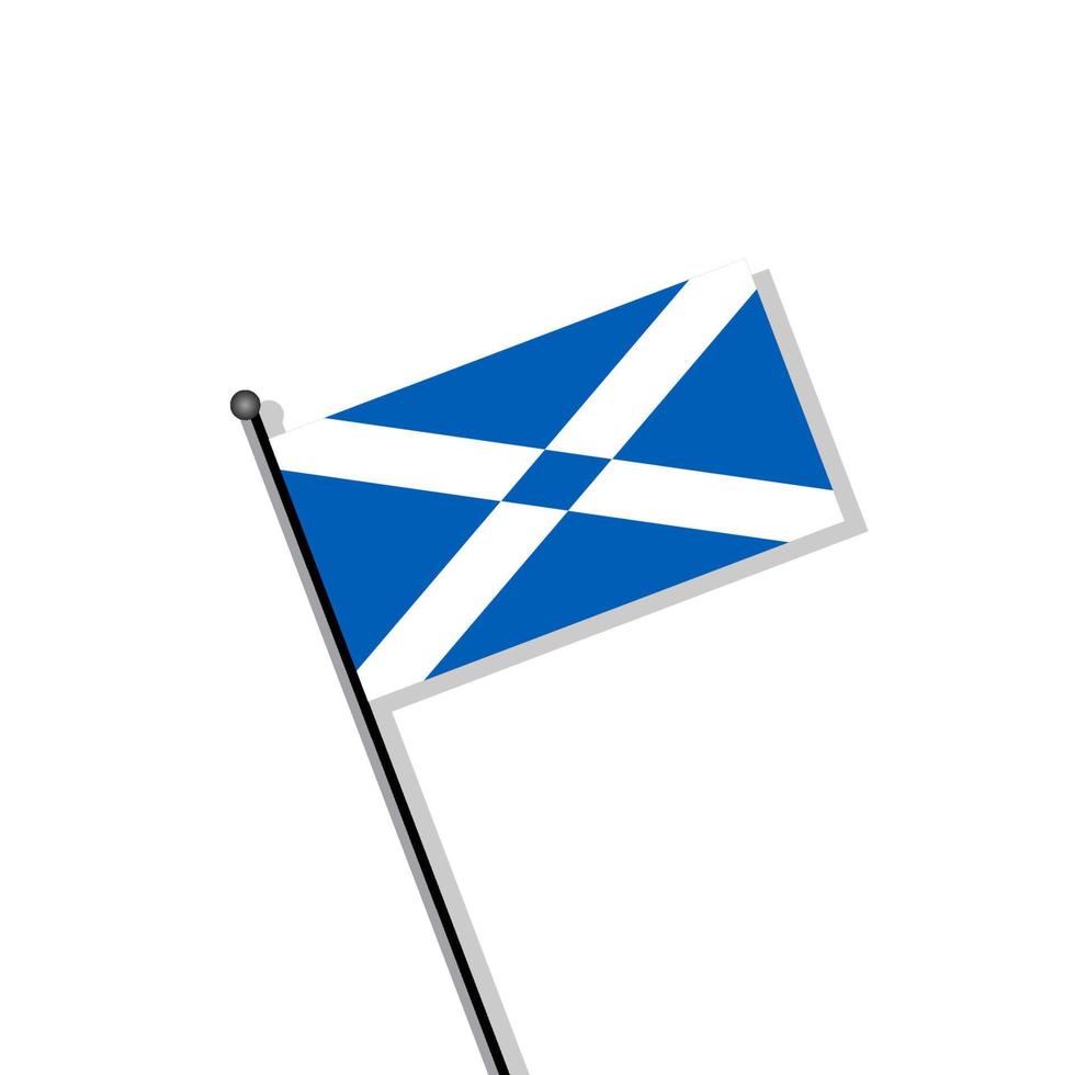 ilustración de plantilla de bandera de escocia vector