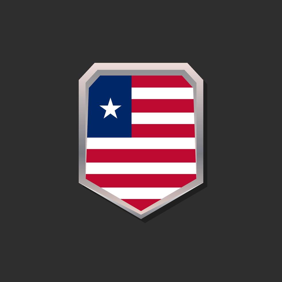 Illustration of Liberia flag Template vector