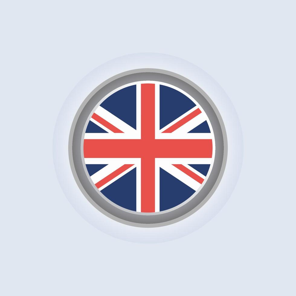 Illustration of United Kingdom flag Template vector