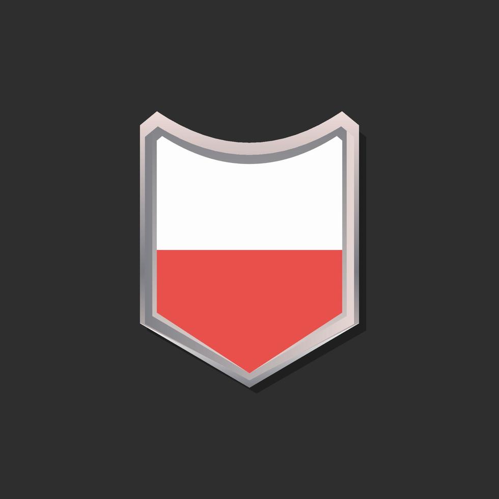 Illustration of Poland flag Template vector