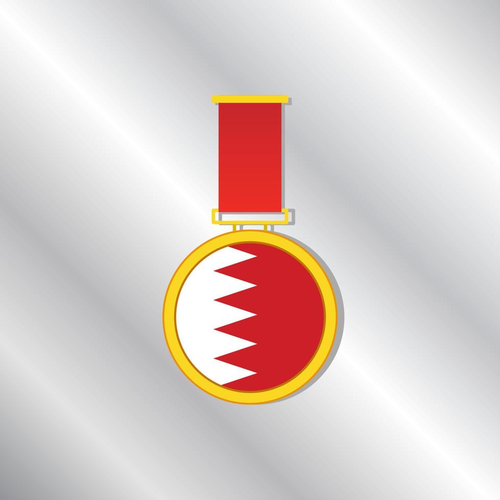 Illustration of Bahrain flag Template vector