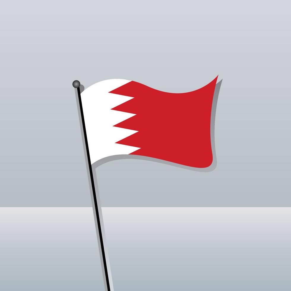 Illustration of Bahrain flag Template vector